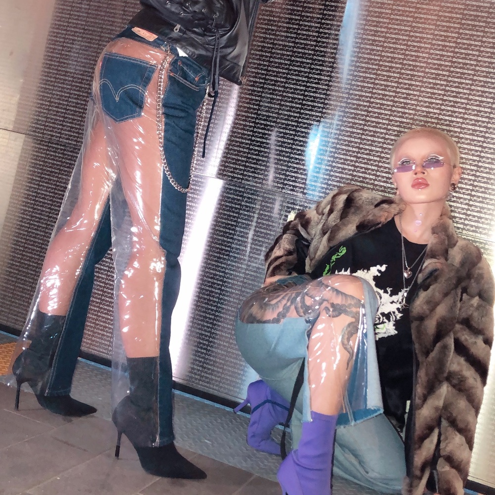 Levi's PVC Reworked Denim Pants - Picture 6 of 6